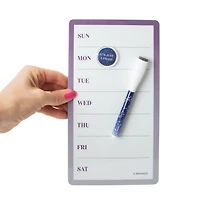 Frameless Dry Erase Board 5.5in x 10in