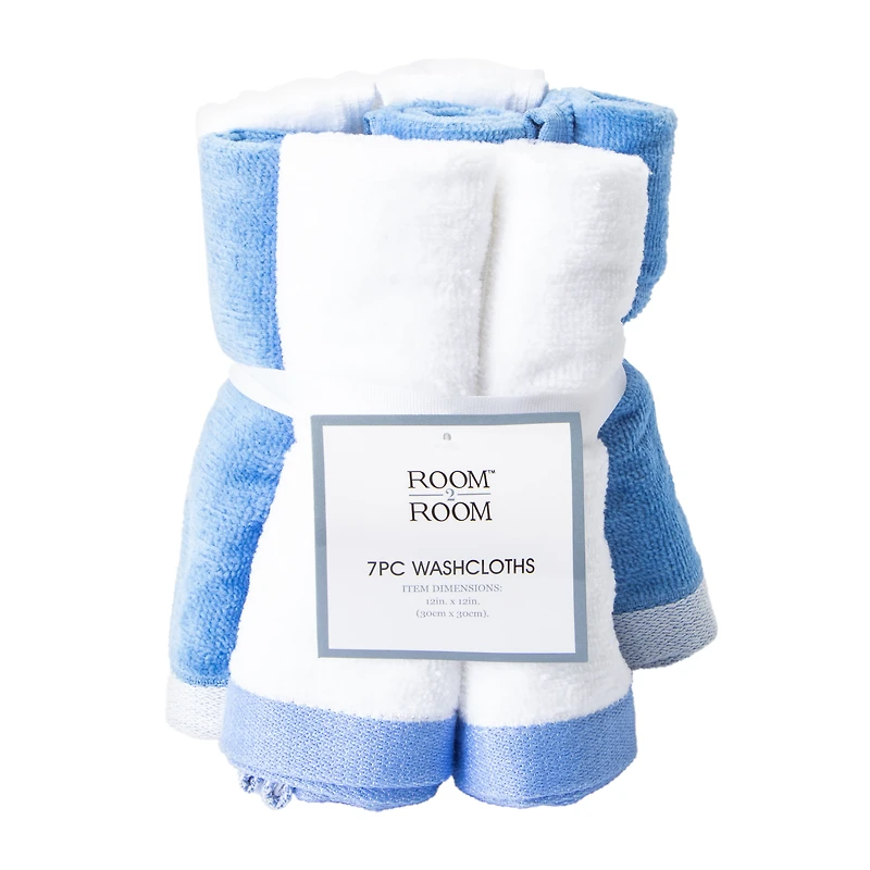 Washcloths 7-Piece 12inx12in