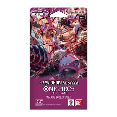 One Piece Card Game A Fist Of Divine Speed 12-Card Booster Pack (Styles May Vary)