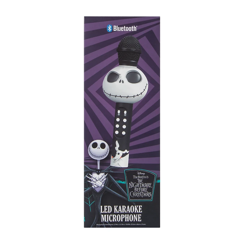 Disney Tim Burton's The Nightmare Before Christmas LED Karaoke Microphone
