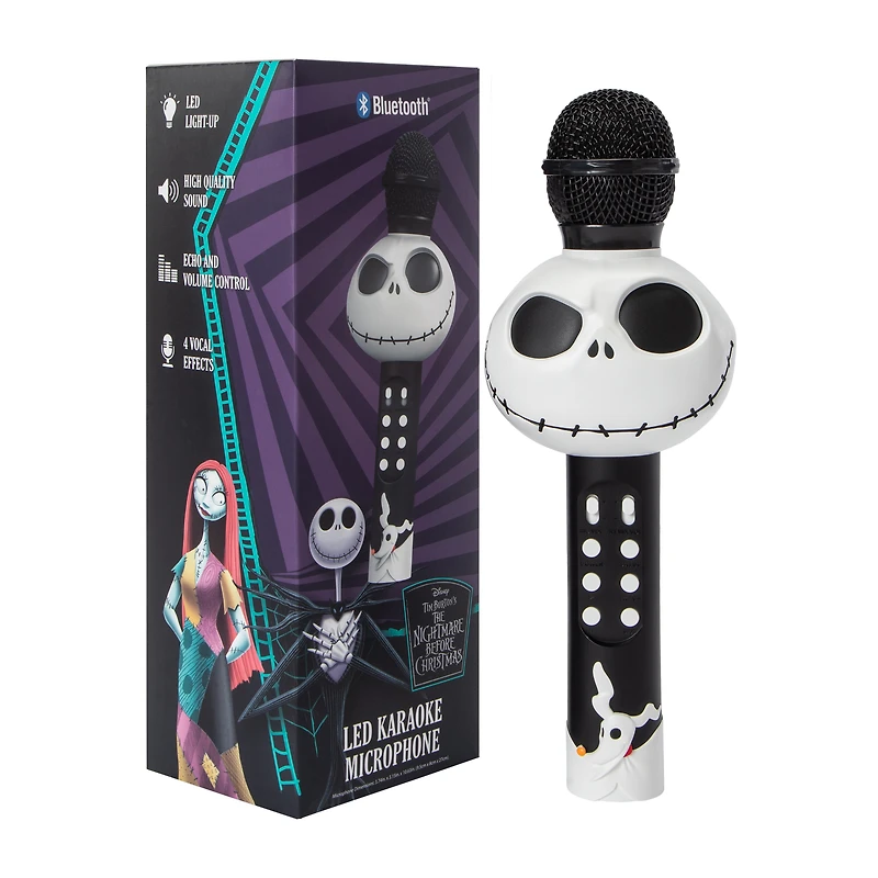Disney Tim Burton's The Nightmare Before Christmas LED Karaoke Microphone