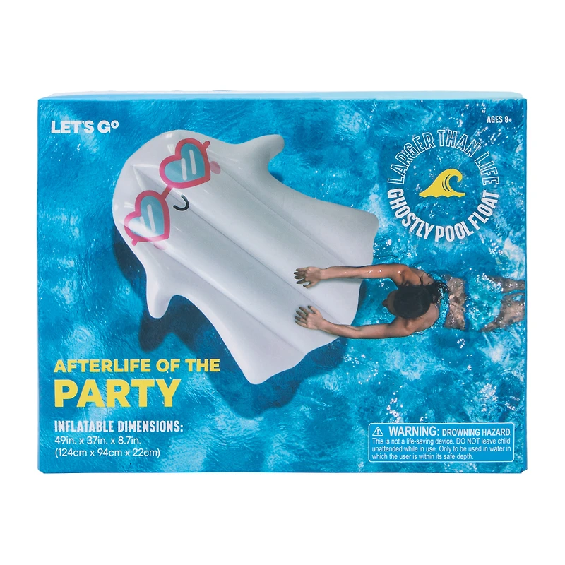 Ghost With Sunglasses Inflatable Pool Float
