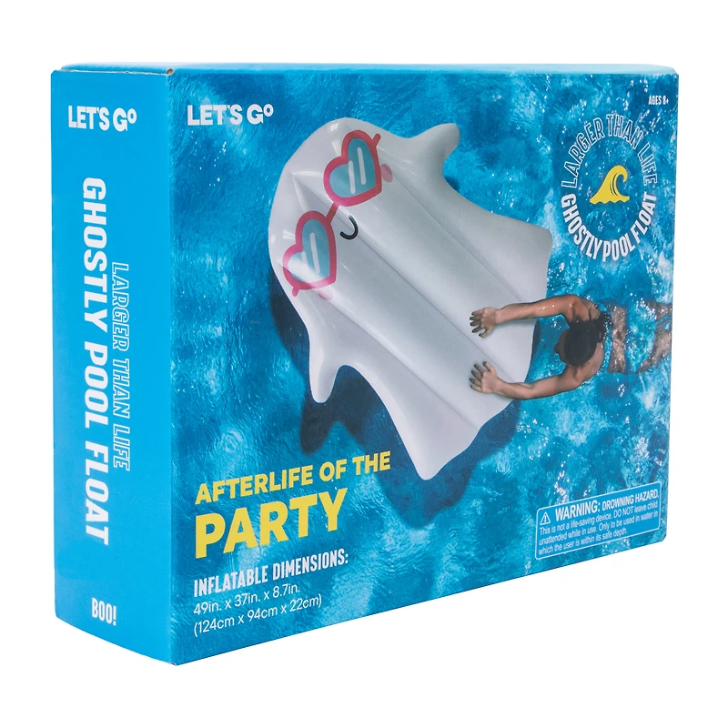 Ghost With Sunglasses Inflatable Pool Float