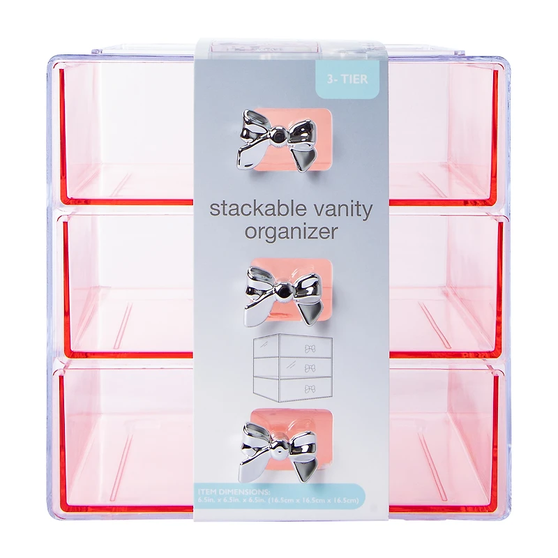 Stackable Vanity Organizer 3-Tier