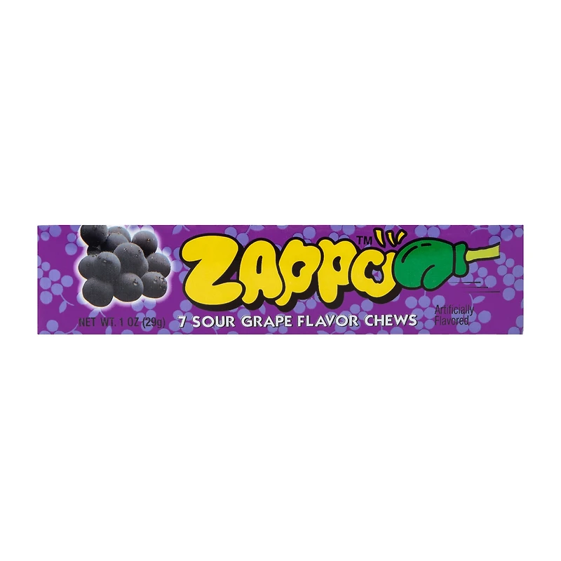 Zappo™ Sour Grape Flavor Chews 7-Count 1oz