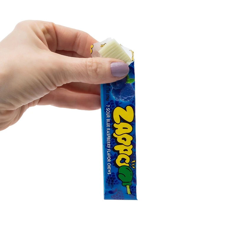 Zappo Sour Blue Raspberry Flavor Chews 1oz