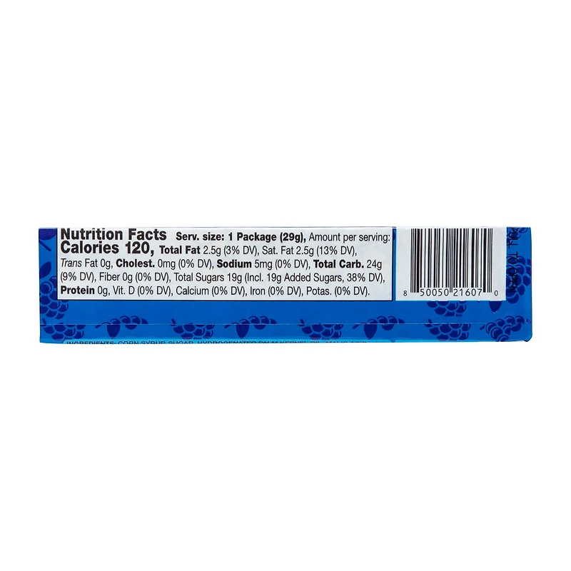 Zappo Sour Blue Raspberry Flavor Chews 1oz