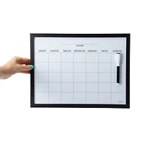 Wood Style Frame Dry Erase Calendar