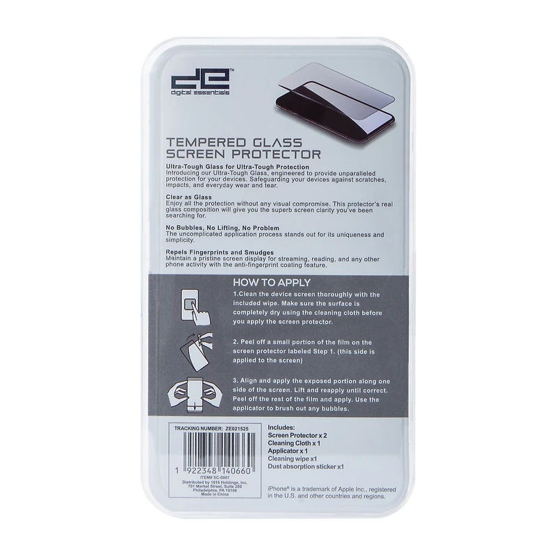 iPhone 16® Tempered Glass Screen Protector 2-Pack