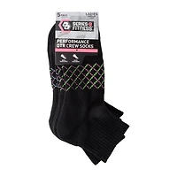 Juniors Series-8 Fitness™ White Performance Qtr Crew Socks 5-Pairs