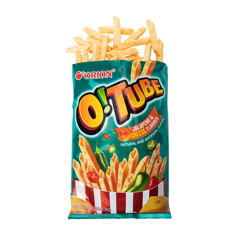 Orion® O! Tube Jalapeno & Cheese Potato Snack 4.05oz
