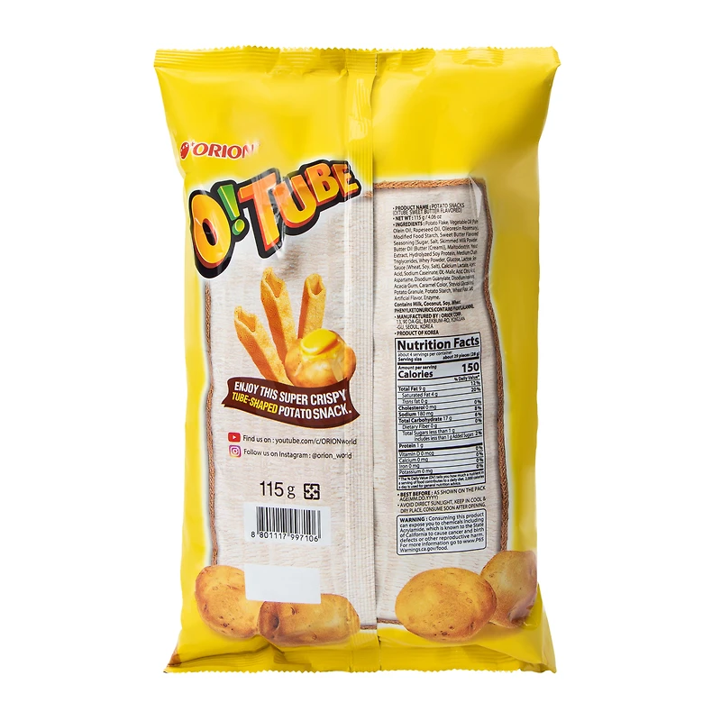 Orion® O! Tube Sweet Butter Potato Snack 4.05oz