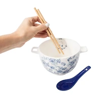 Creamic Noodle Bowl With Dual Handle