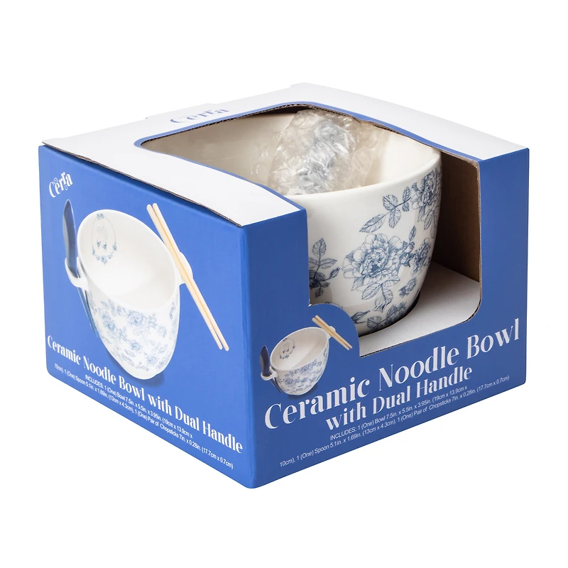 Creamic Noodle Bowl With Dual Handle