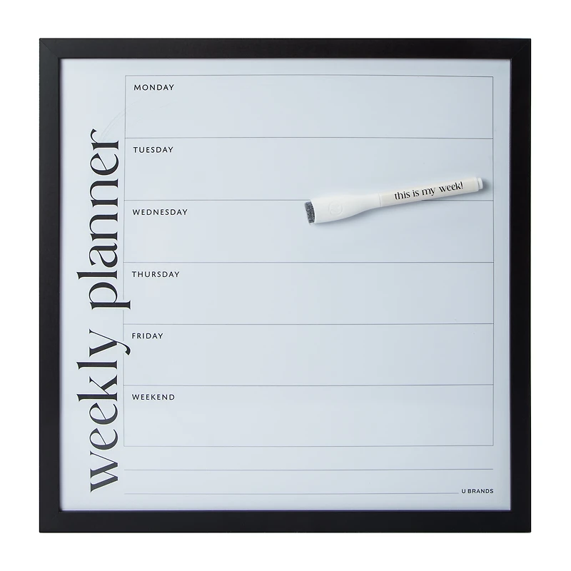 Framed Dry Erase Board 14in x
