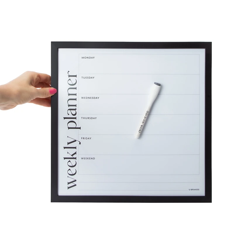 Framed Dry Erase Board 14in x