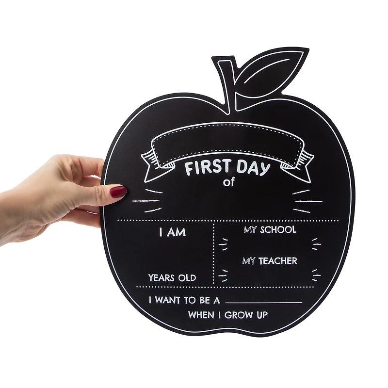 U Brands® First Day Of School Chalkboard 11inx12.5in