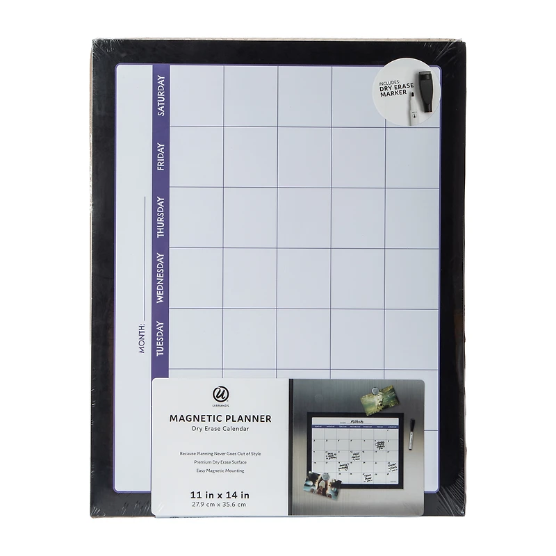 Magnetic Planner Dry Erase Calendar 11inx14in