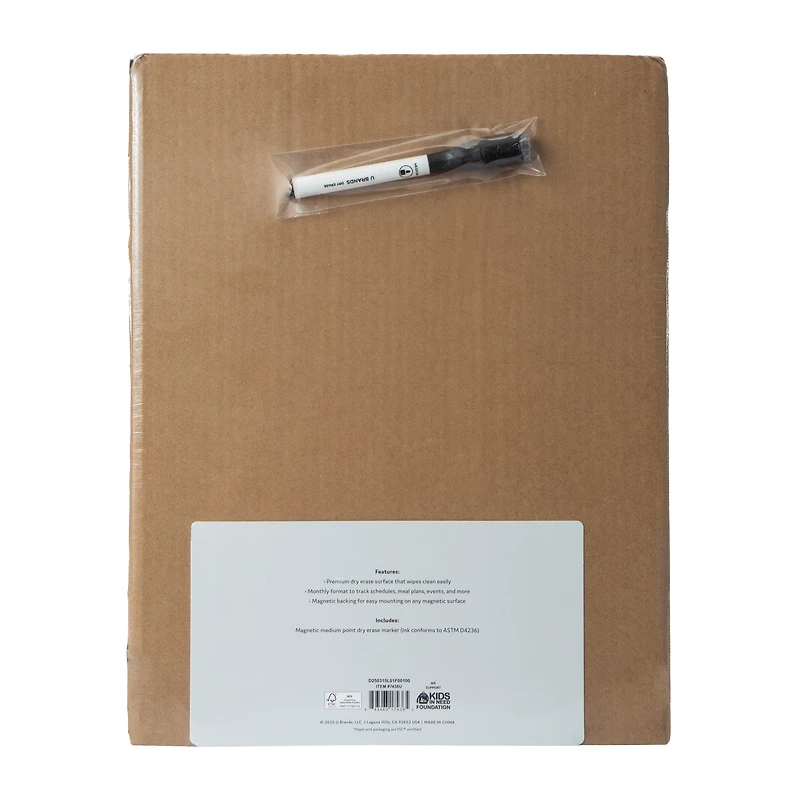 Magnetic Planner Dry Erase Calendar 11inx14in