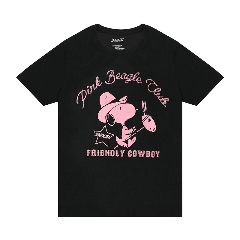 Peanuts® Pink Beagle Club Graphic Tee