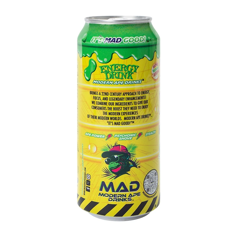 Toxic Waste® Hazardously Satisfying™ Sociable Sour Apple Energy Drink 16oz