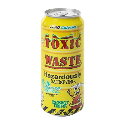 Toxic Waste® Hazardously Satisfying™ Tantalizing Tropical Energy Drink 16oz