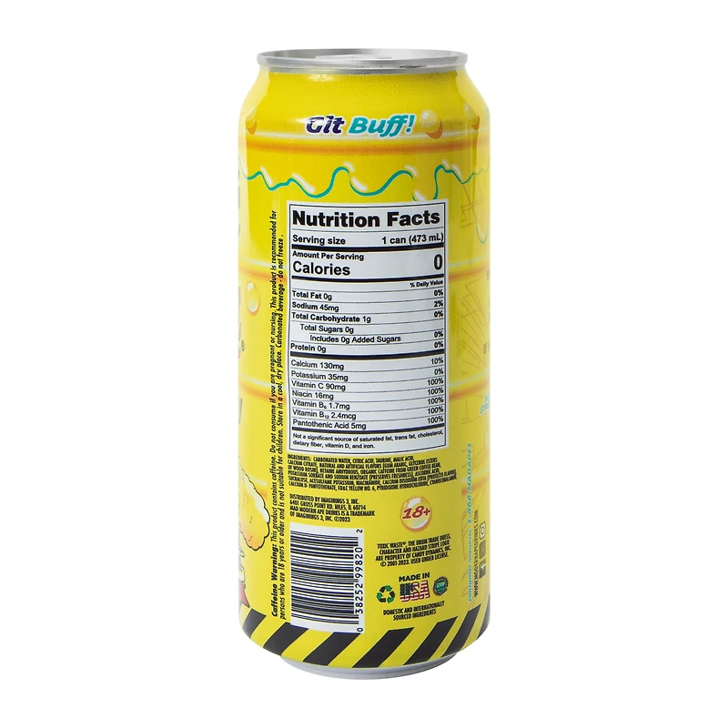 Toxic Waste® Hazardously Satisfying™ Tantalizing Tropical Energy Drink 16oz