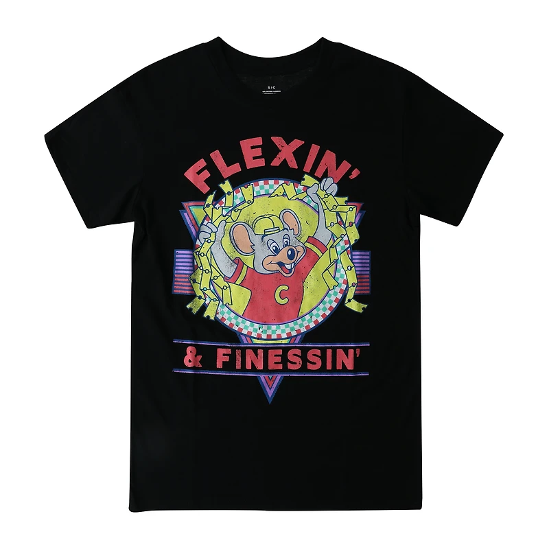 Chuck E. Cheese Flexin'  & Finessin' Graphic Tee