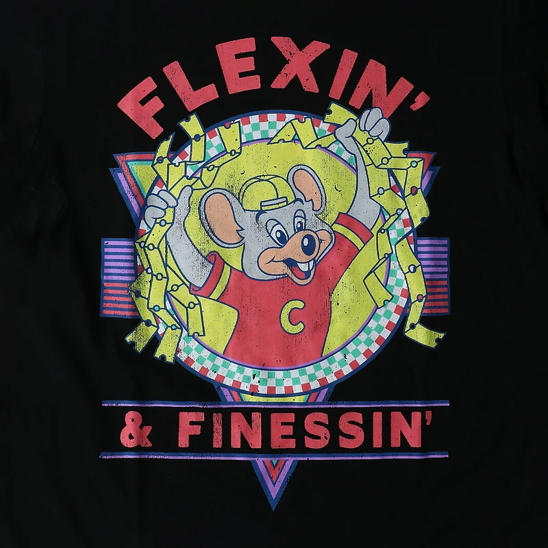 Chuck E. Cheese Flexin'  & Finessin' Graphic Tee