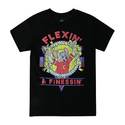 Chuck E. Cheese Flexin'  & Finessin' Graphic Tee