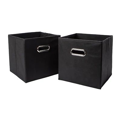 Collapsible Bins Black 2-Pack Set