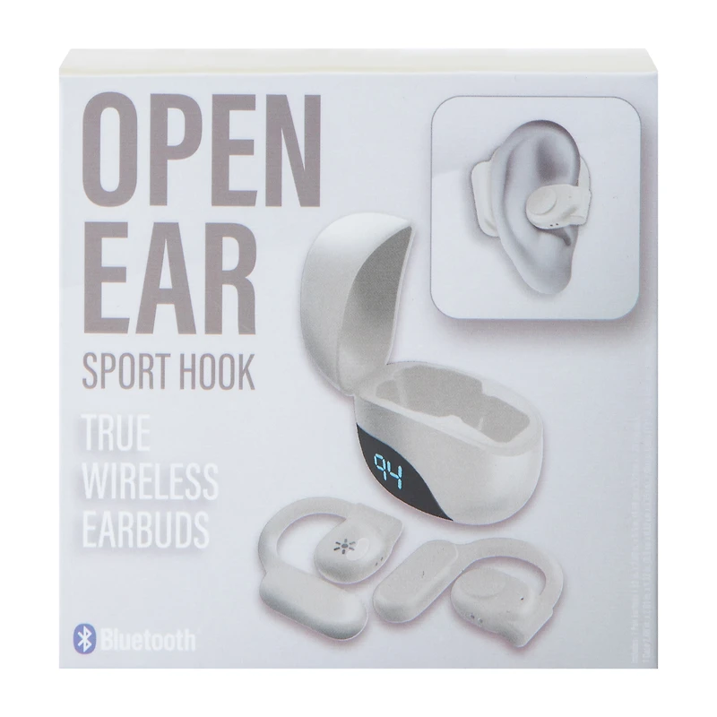 Open Ear Sport Hook True Wireless Earbuds