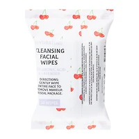 Hyaluronic Acid & Lavender Cleansing Facial Wipes 30-Count