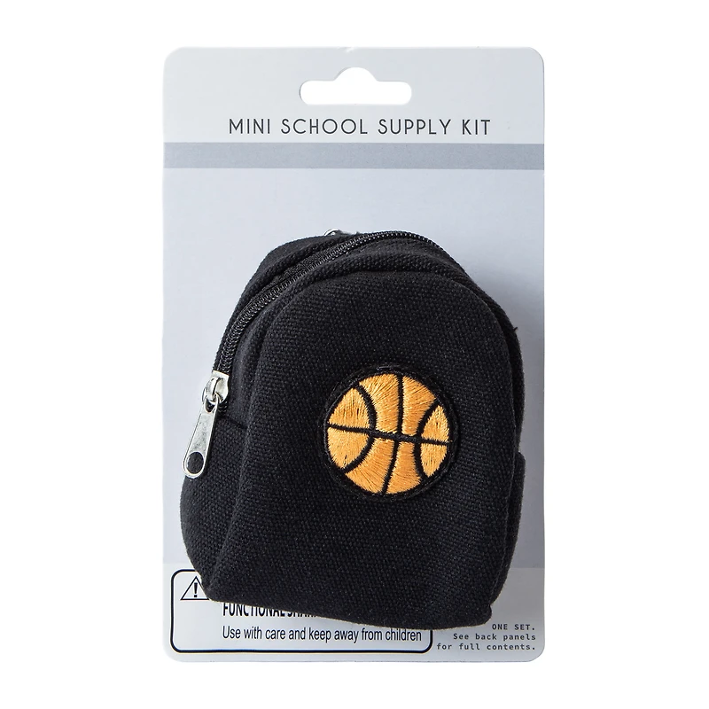 Mini Backpack & School Supply Set 4-Piece