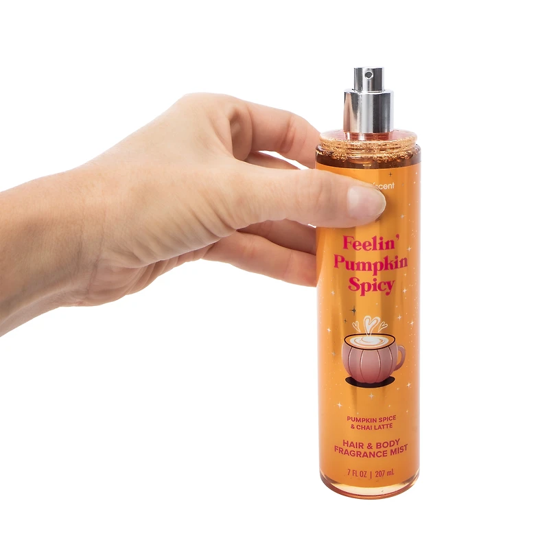 ScentXScent Feelin' Pumpkin Spicy Pumpkin Spice & Chai Latte Hair & Body Fragrance Mist 7oz