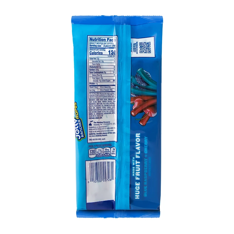 Jolly Rancher Blue Raspberry + Cherry Ropes Candy 10oz