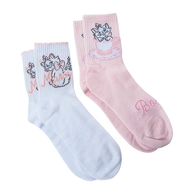 Branded Girls Mid-Crew Socks 2-Pack