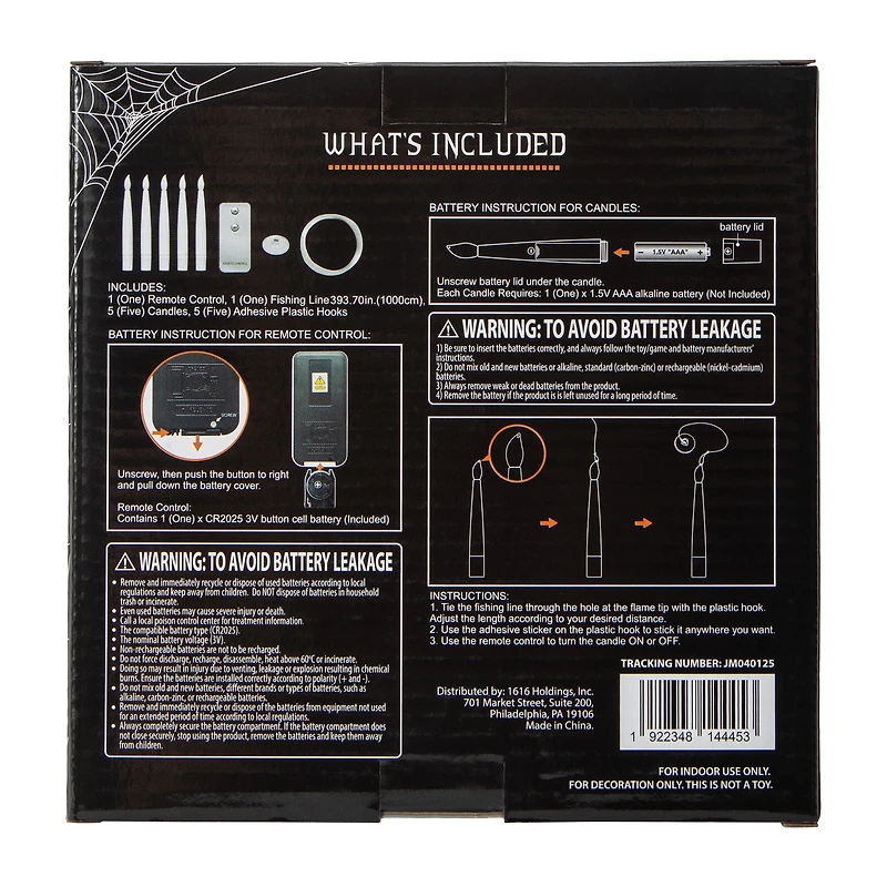 Halloween Hanging Candle 5-Pack