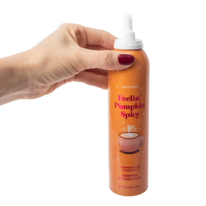 ScentXScent Feelin' Pumpkin Spicy Pumpkin Spice & Chai Latte Whipped Shower Foam 8.4oz