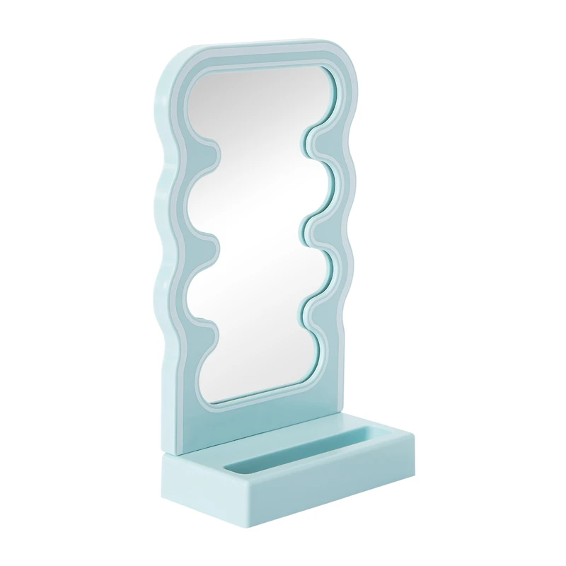Wavy Phone Stand With Mirror