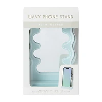 Wavy Phone Stand With Mirror