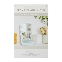 Wavy Phone Stand With Mirror