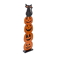 Halloween Wood Totem Décor