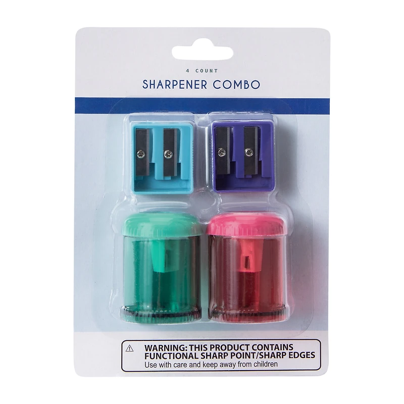 Pencil Sharpener Set 4-Count