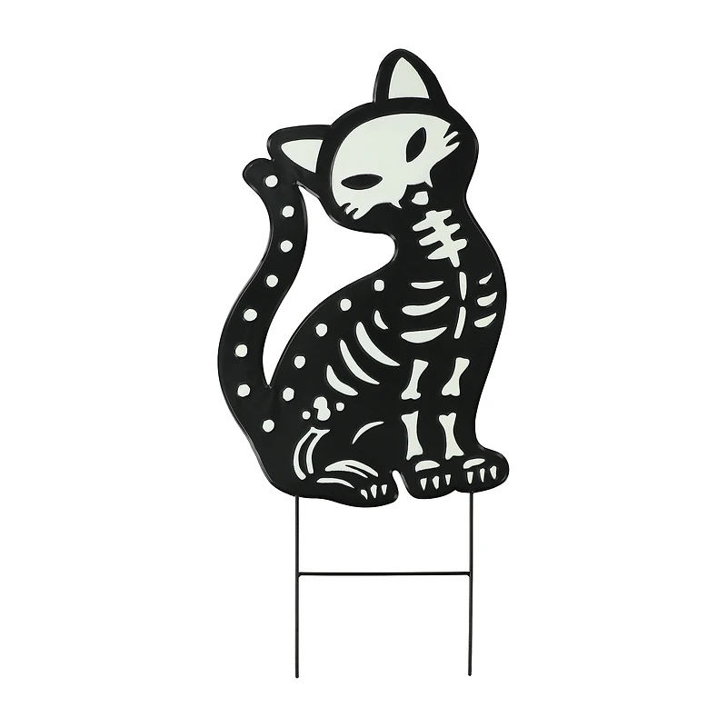Halloween Cat Metal Stake