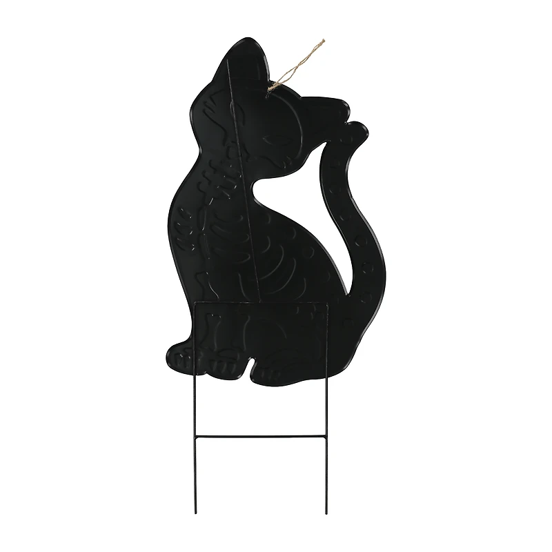 Halloween Cat Metal Stake