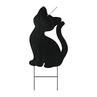 Halloween Cat Metal Stake