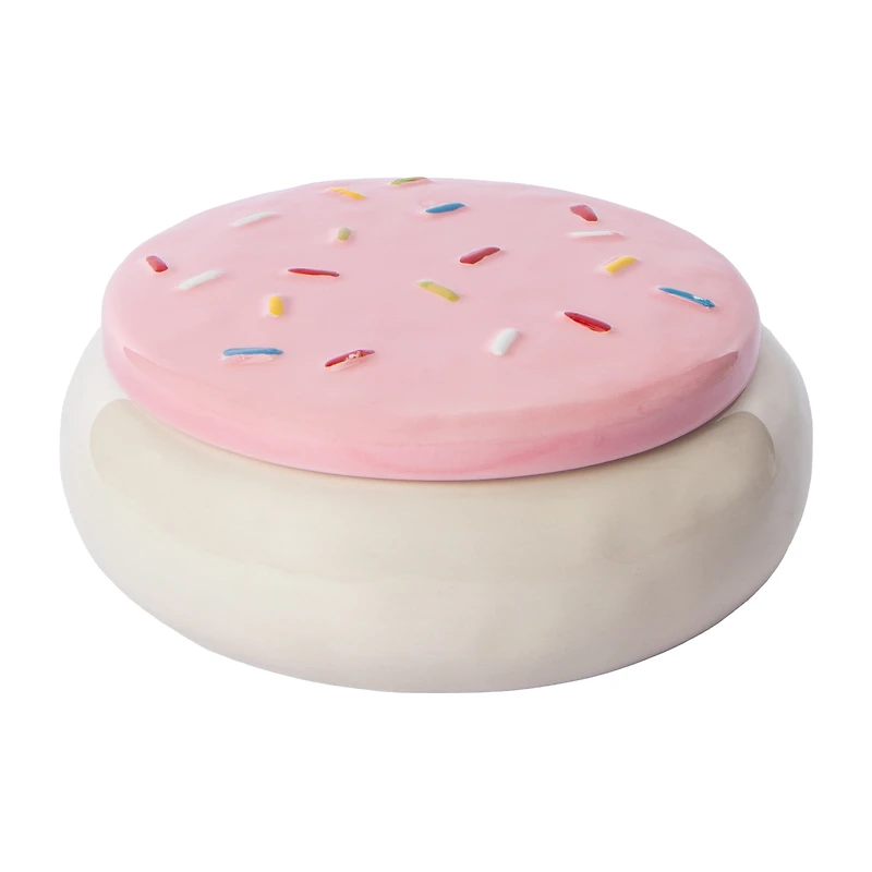 Ceramic Sugar Cookie Trinket Jar