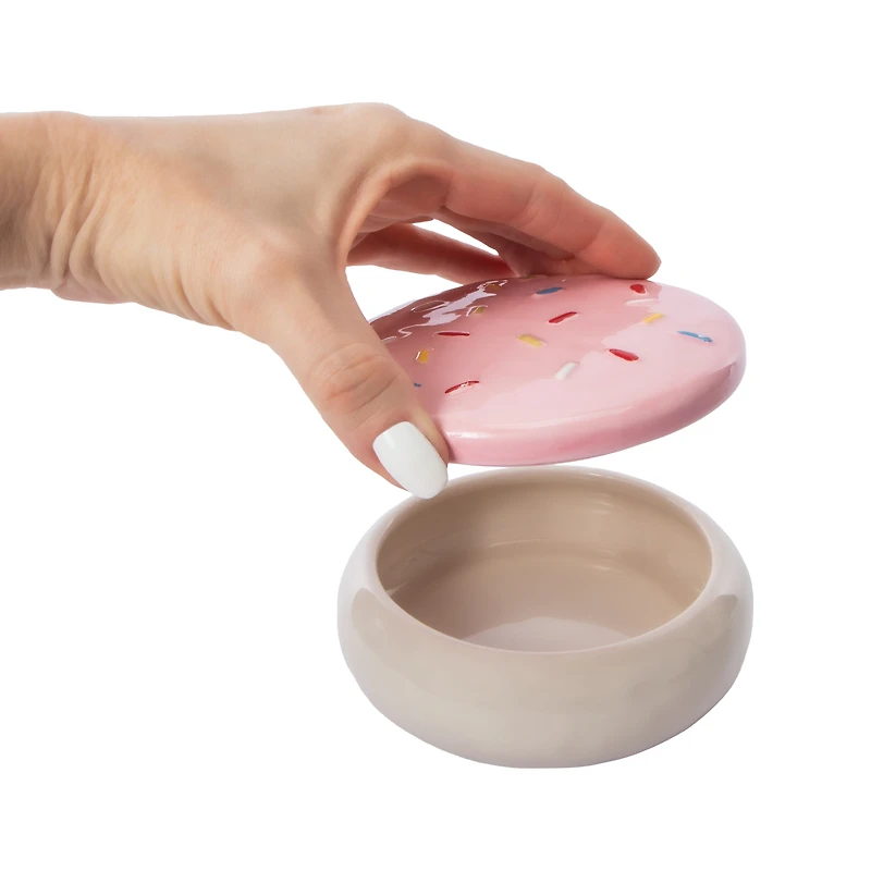 Ceramic Sugar Cookie Trinket Jar