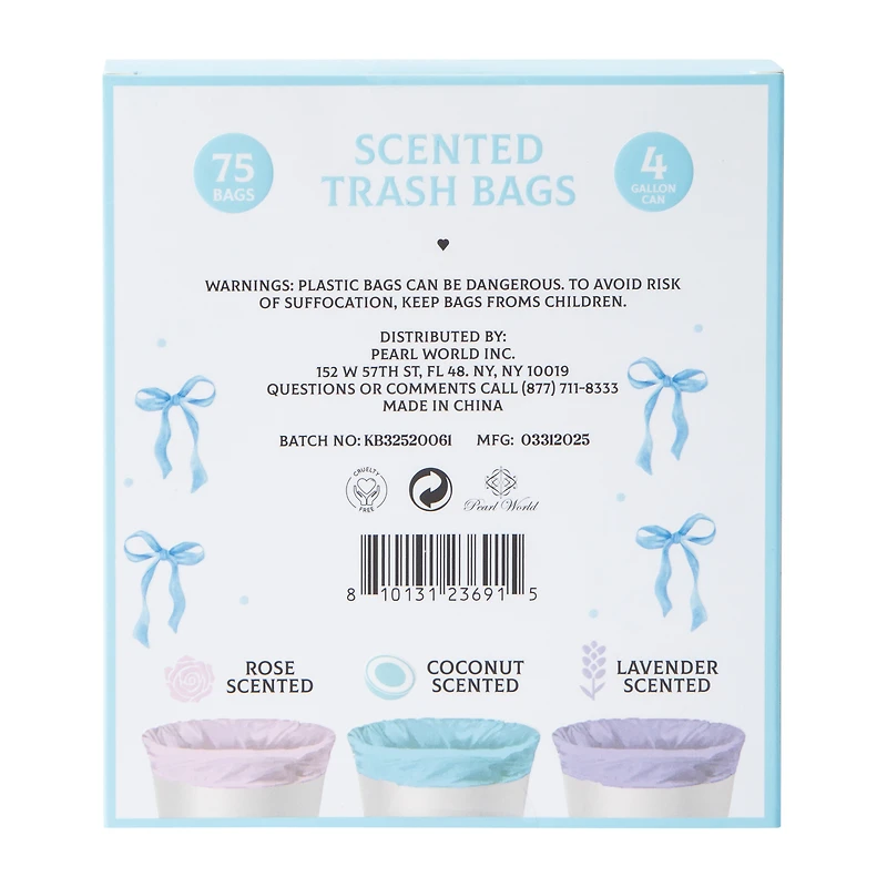 Small Scented Trash Bags 75-Pack